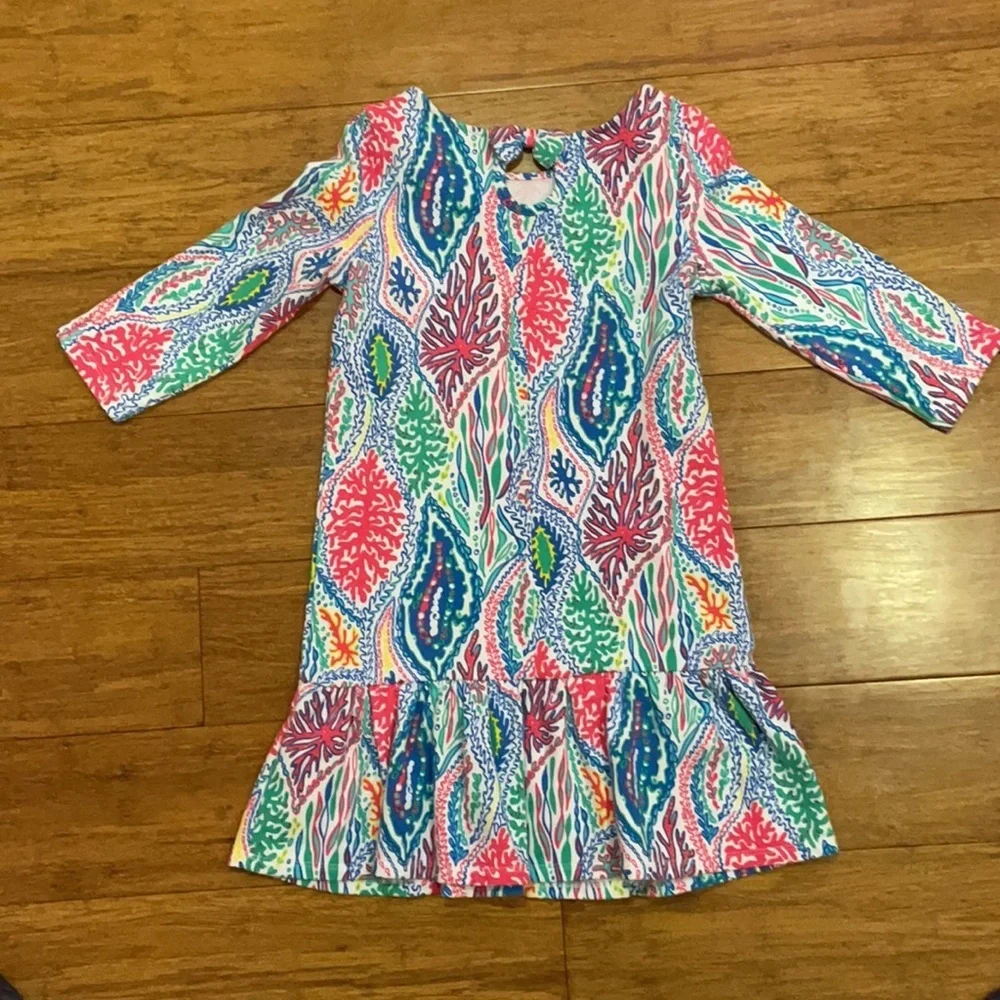 Lilly Pulitzer girls Morgana dress Let it minnow M (6-7) EUC - Picture 5 of 5